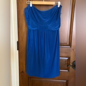 EUC Royal Blue Strapless Mini Dress - Size 1X